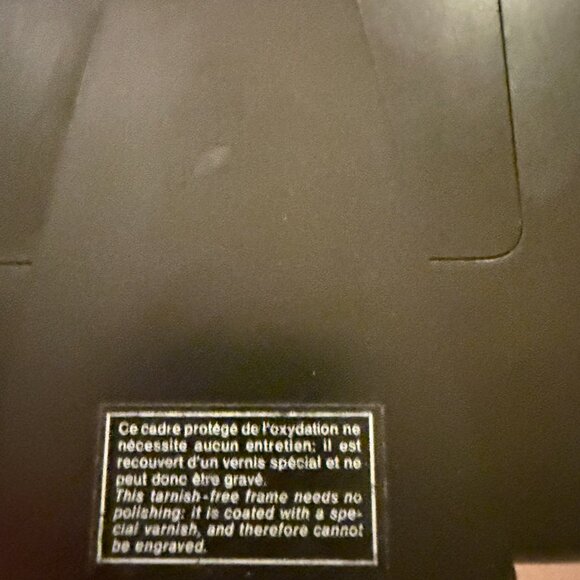 CHRISTOFLE 7.25” SQUARE Silver PHOTO FRAME WITH STARS - Picture 6 of 9